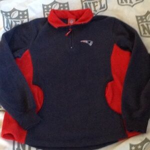 NFL New England Patriots fleece 1/4 zip🏈Sz Med